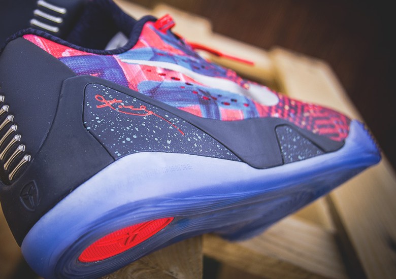 Nike Kobe 9 EM Premium QS – Laser Crimson – Reflective Silver – Obsidian