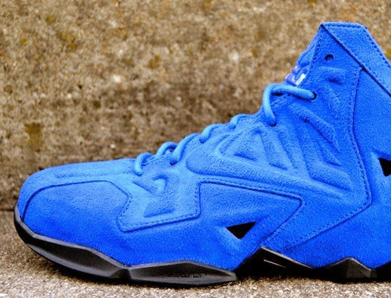 Nike Lebron 11 Ext Qs Blue Suede