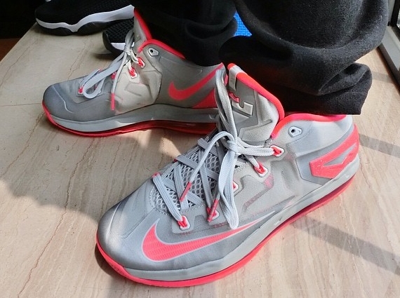 Nike LeBron 11 Low - Light Base Grey - Laser Crimson | Release Date