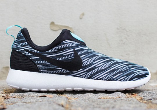 Nike Roshe Run Slip On GPX – Black – White