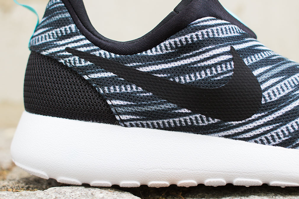 Nike Roshe Run Slip On Gpx Black White 06