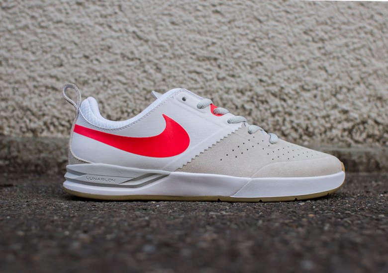 Nike SB Project BA – White – Light Bone – Laser Crimson