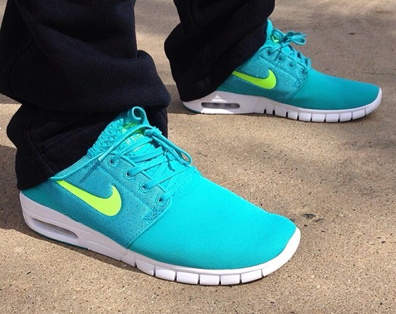 Nike Sb Stefan Janoski Max Teal Volt 1