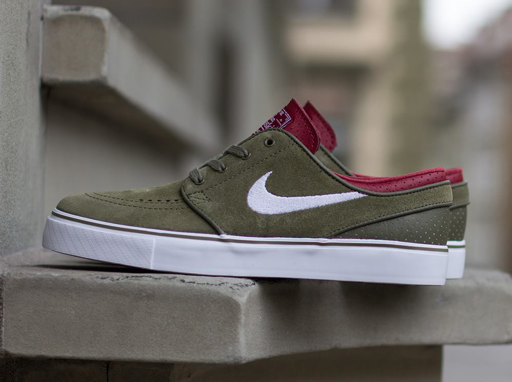 Nike Sb Stefan Janoski Olive Red 03