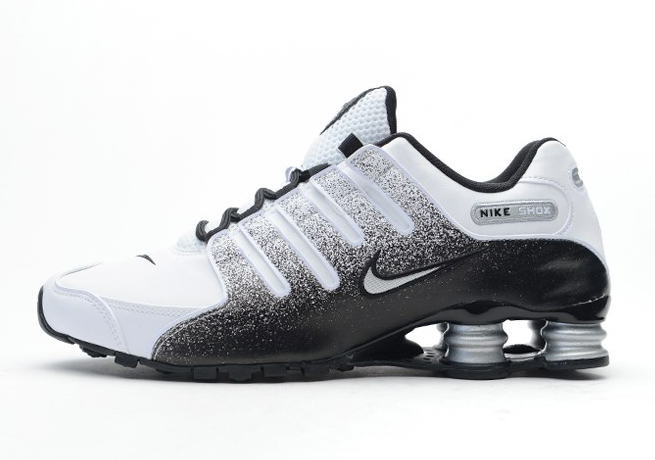 Nike Shox NZ – Black – White – Metallic Silver