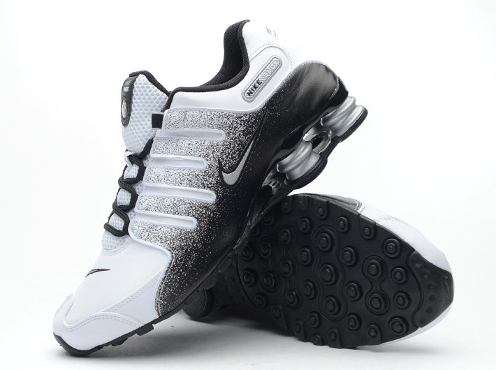Nike Shox Nz Black White Metallic Silver 02