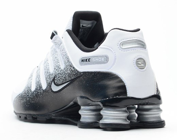 Nike Shox Nz Black White Metallic Silver 03