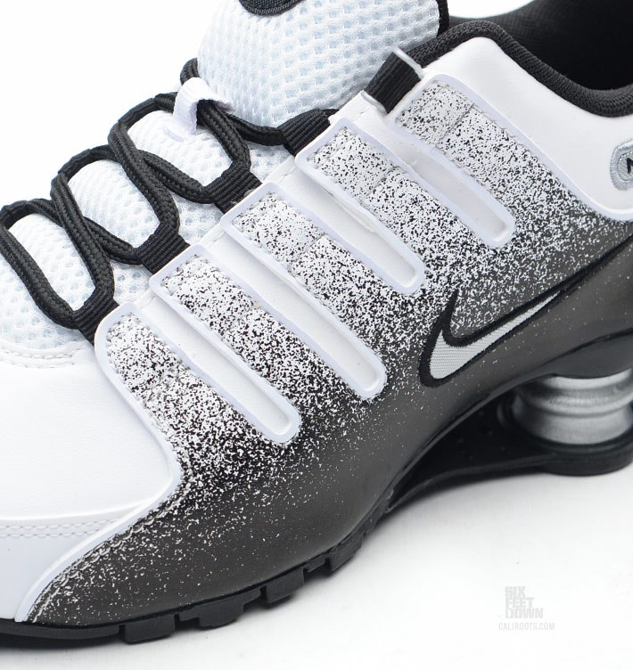 Nike Shox Nz Black White Metallic Silver 05