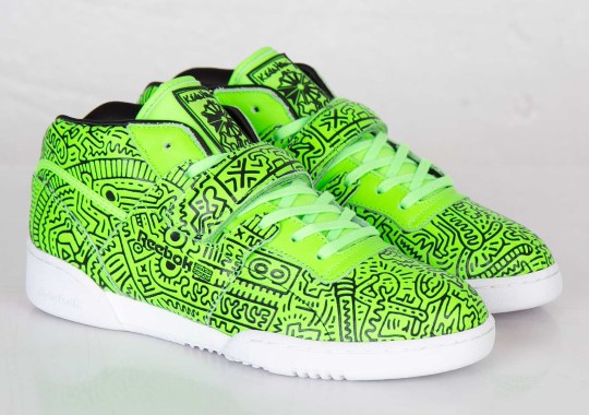 Keith Haring x Reebok Workout Mid Strap INT