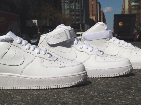 Nike Air Force 1 "White on Whites" for Spring 2014