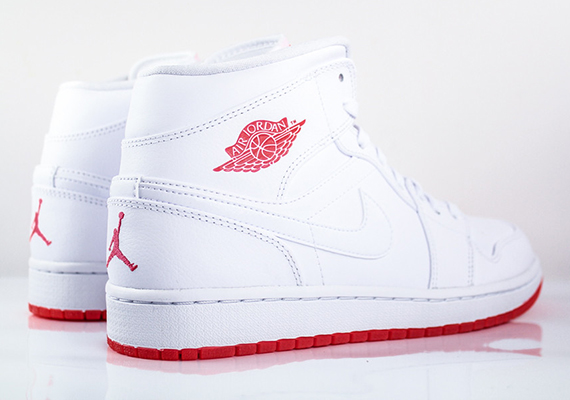 Air Jordan 1 Mid - White - Infrared 23