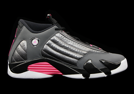 Air Jordan 14 Gs Grey Pink White