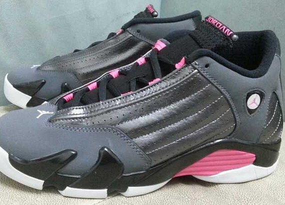 Air Jordan 14 Gs Grey Pink