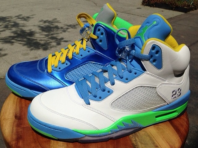 An Unreleased Air Jordan 5 "Easter White 3M" Sample