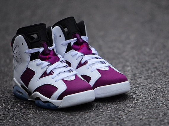 Air Jordan 6 Gs White Bright Grape Red Release Date 06