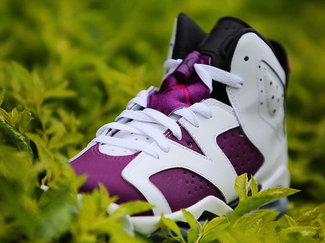 Air Jordan 6 Gs White Bright Grape Red Release Date 08