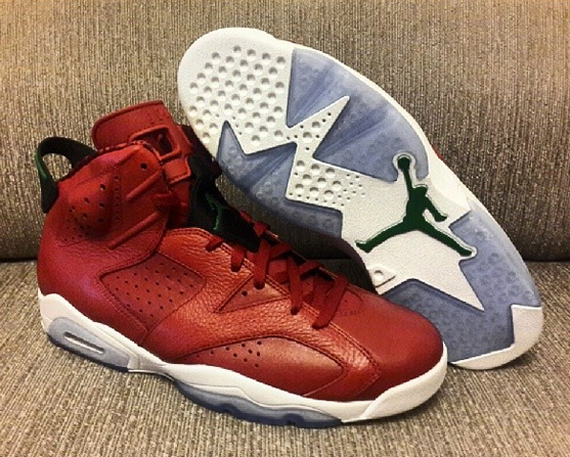 Air Jordan 6 Red Leather 4