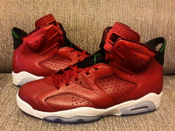 Air Jordan 6 Red Leather 5