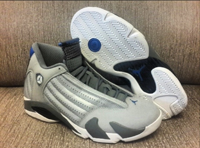 Jordan 14 Wolf Grey White Sport Blue 03