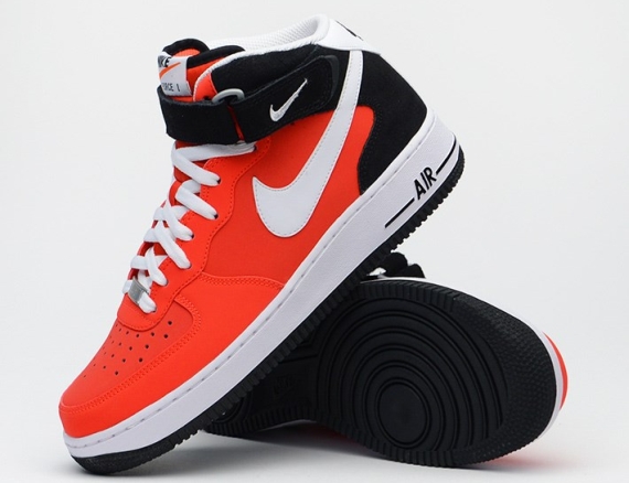 Nike Air Force 1 Mid - Light Crimson - White - Black