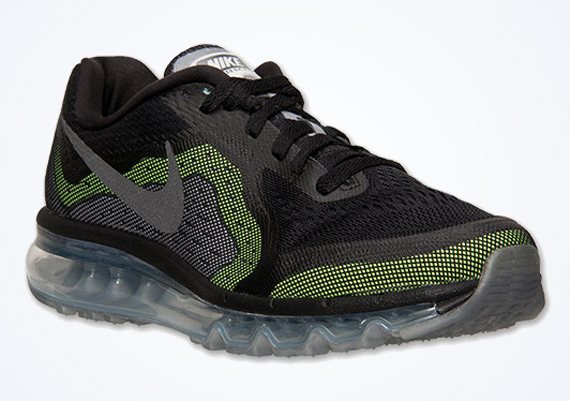 Nike Air Max 2014 - Black - Metallic Silver - Volt