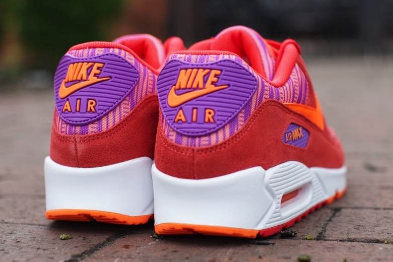 Nike Air Max 90 Essential Light Crimson Laser Purple Total Orange 04