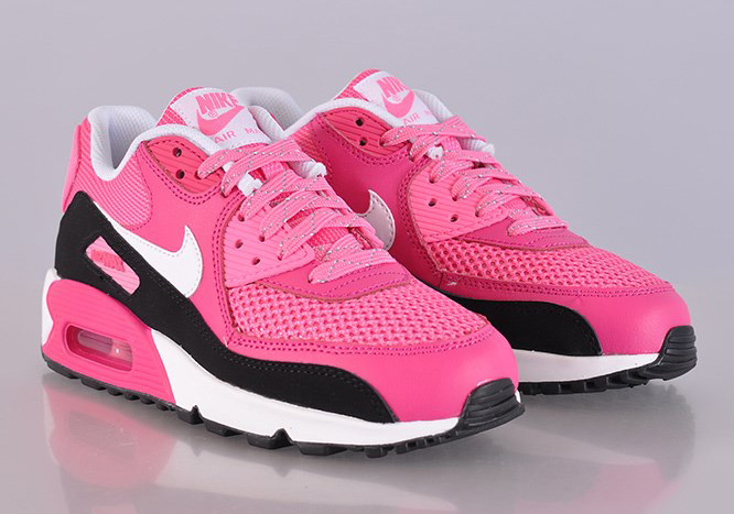 Nike Air Max 90 GS - Vivid Pink - White - Pink Glow - Black