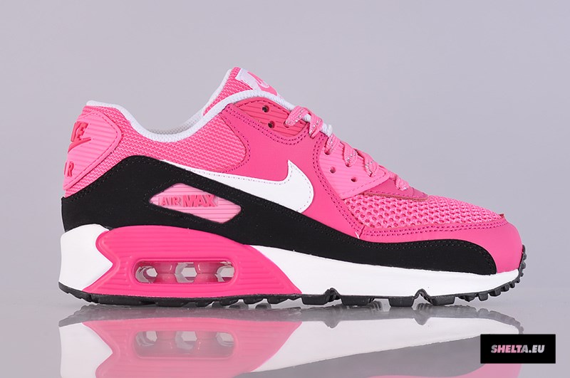 Nike Air Max 90 Gs Vivid Pink White Glow Black 02