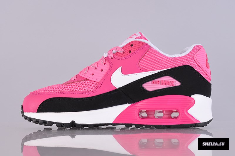 Nike Air Max 90 Gs Vivid Pink White Glow Black 03