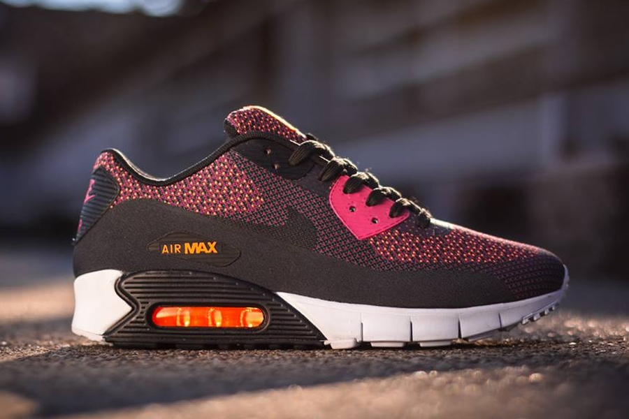 Nike Air Max 90 Jacquard Bright Magenta Black Total Orange 03