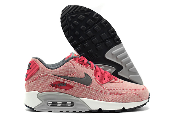 Nike Air Max 90 Premium Terra Red Dark Pewter Base Grey 1