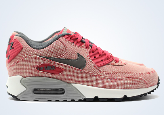 Nike Air Max 90 Premium Terra Red Dark Pewter Base Grey 4