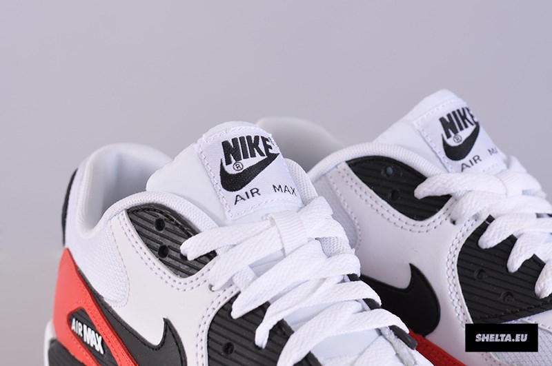 Nike Air Max 90 White Black Light Crimson 07