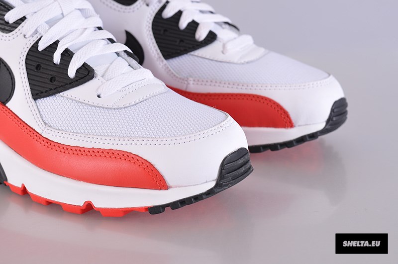 Nike Air Max 90 White Black Light Crimson 09