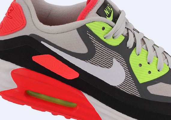 Nike Air Max Lunar90 – Light Ash Grey – Laser Crimson – Volt