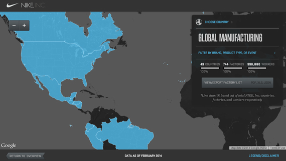 Nike Factory Map