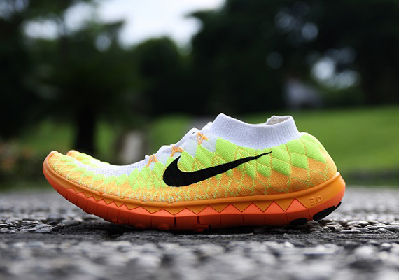 Nike Free Flyknit 3 0 Volt Orange