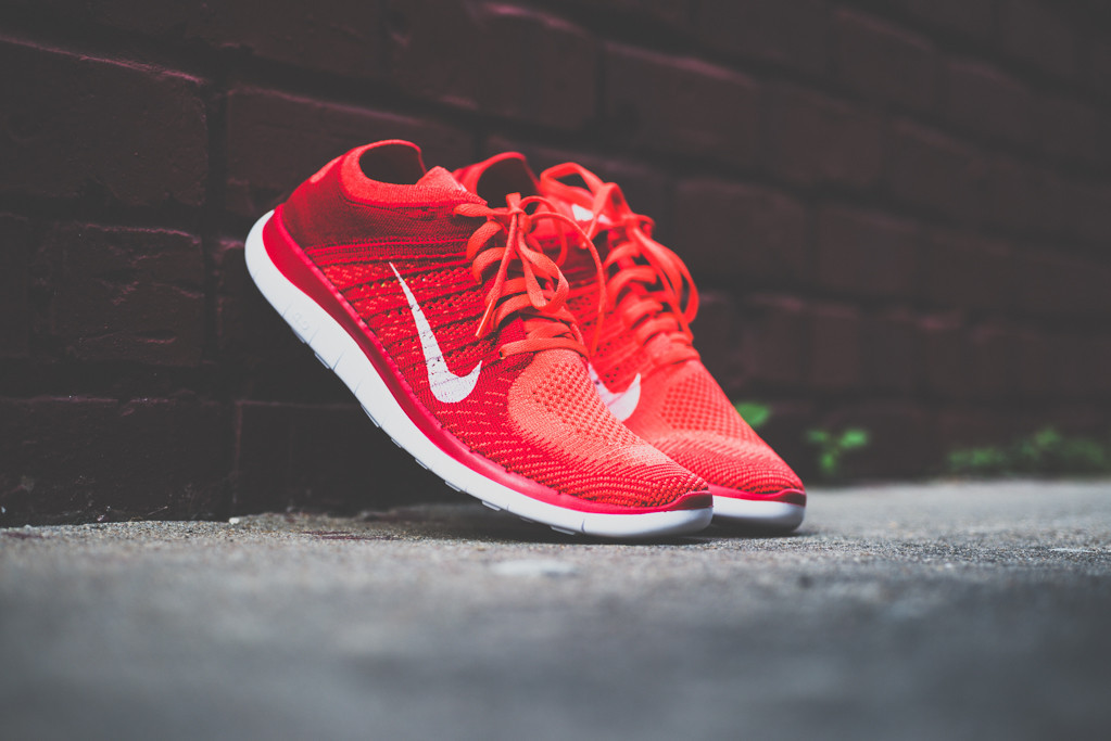 Nike Free 4.0 Flyknit "Bright Crimson"