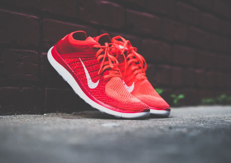 Nike Free 4.0 Flyknit “Bright Crimson”