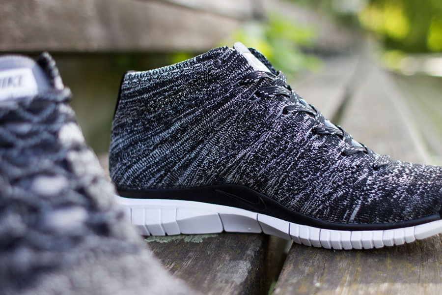 Nike Free Flyknit Chukka Grey White 04