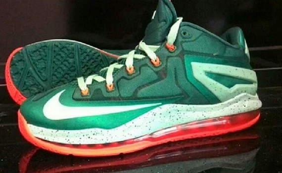 Nike Lebron 11 Green Orange Setting 2