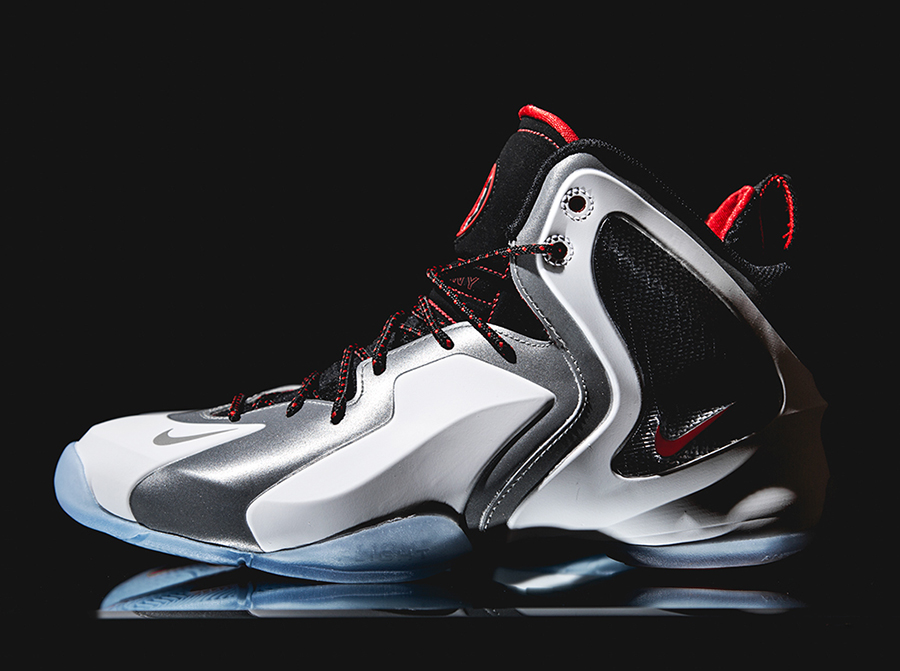 Nike Lil Penny Posite White Metallic Silver Red Release Date 2