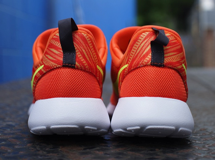 Nike Roshe Run Slip On Gpx Electric Orange Volt Atomic Mango 05