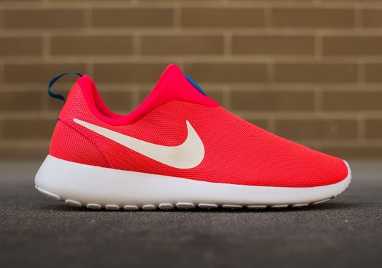 Nike Roshe Run Slip-On “Laser Crimson”