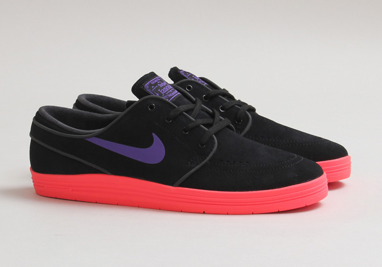 Nike SB Lunar Stefan Janoski – Black – Hyper Grape – Laser Crimson