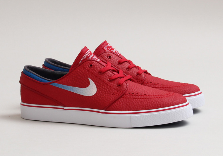 Nike SB Stefan Janoski Leather - Gym Red - White