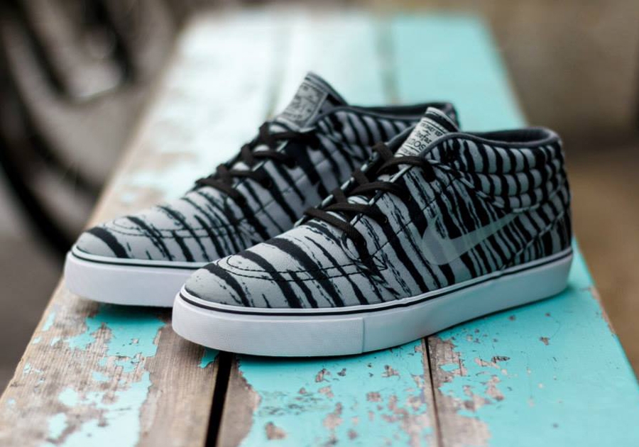 Nike Sb Stefan Janoski Mid Grey Tiger Stripe