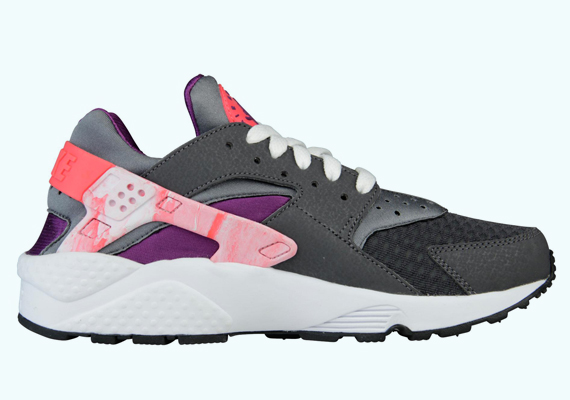 Nike Women's Air Huarache - Iron Ore - Laser Crimson - Purple