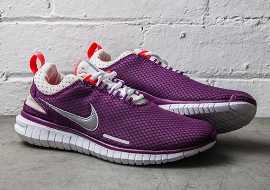 Nike Women’s Free OG Breeze – Bright Grape – Laser Crimson