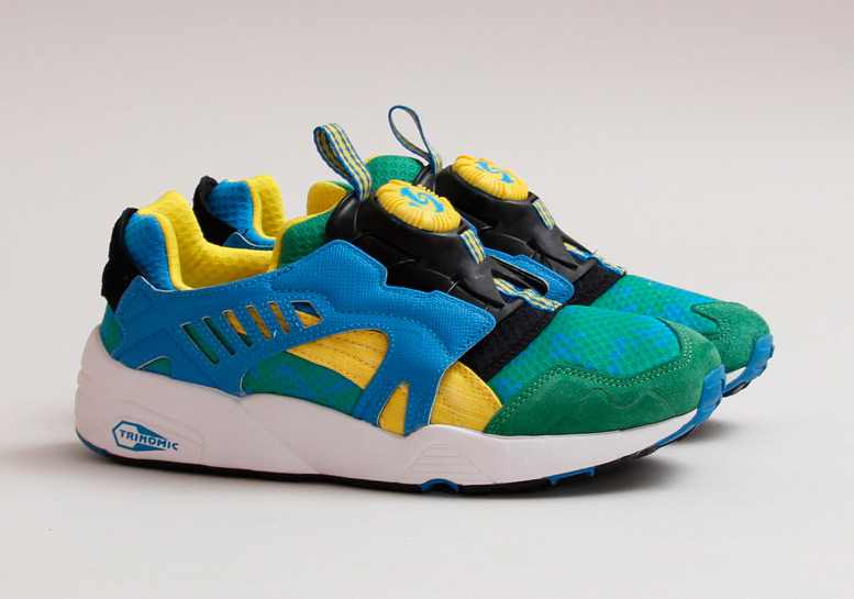 Puma Disc Blaze - Tropical Green - Yellow - French Blue